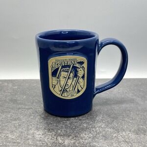 Deneen Pottery Escape From Alcatraz Blue Hand Thrown 8oz Ceramic Coffee Mug 2015